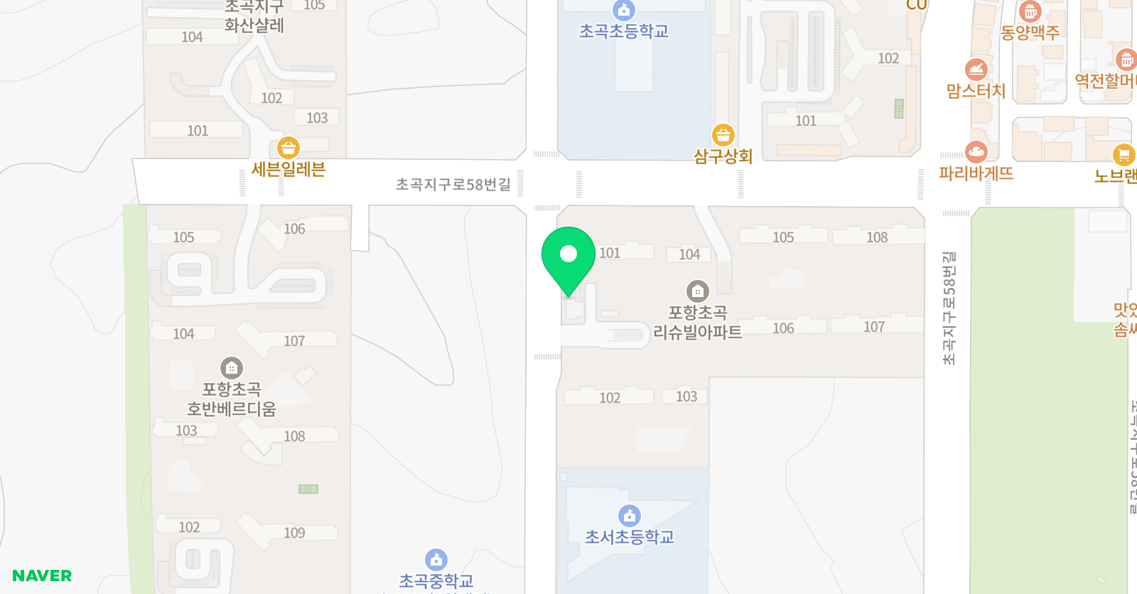 초곡리슈빌해법 논술교습소 위치