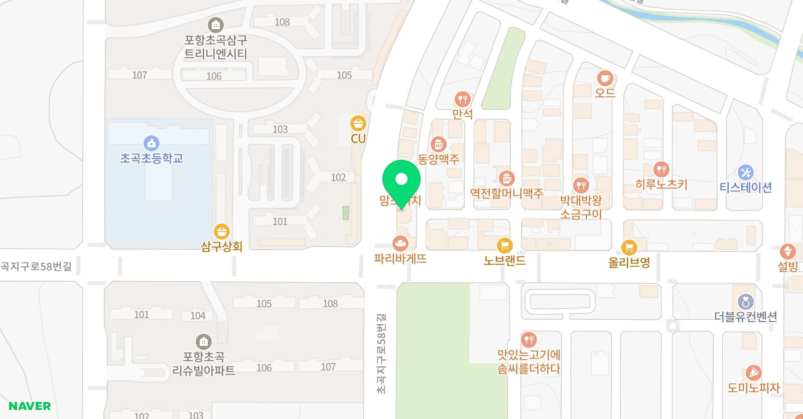 지앤비패럴랙스 초곡캠퍼스 위치