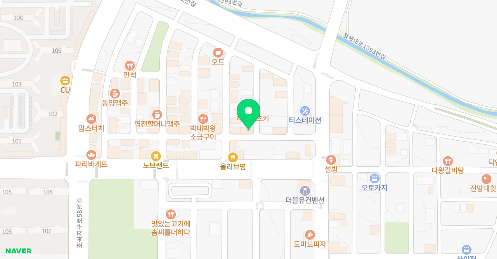 초곡 합기도 이루다 위치