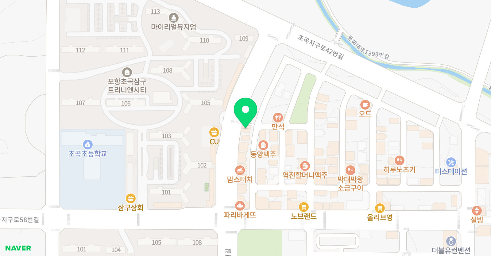 외대HS 어학원 포항초곡 위치