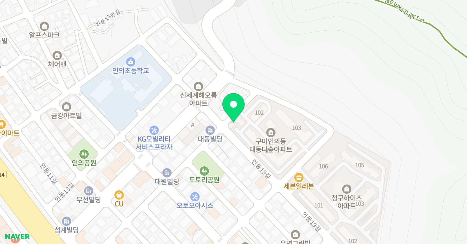 하늘소 미술학원 위치