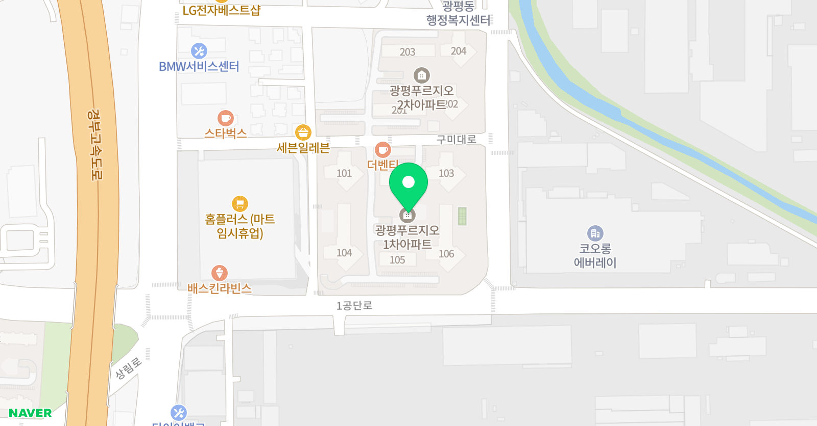 뮤엠 영어 구미광평점 위치
