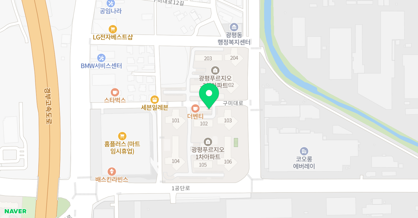 수학의달인 수학교습소 광평점 위치