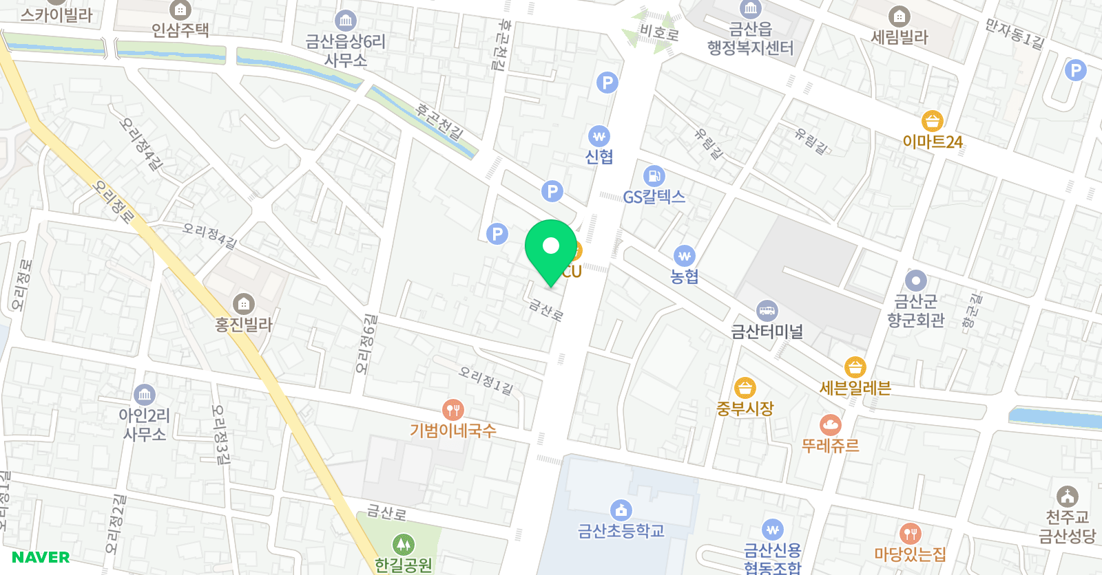 세종 학원 위치