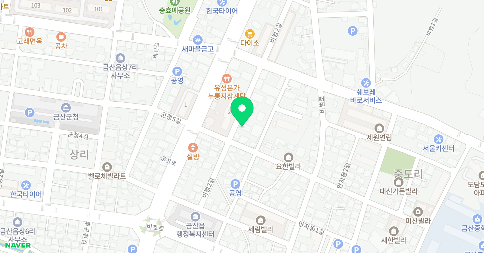 화랑 태권도 줄넘기 위치