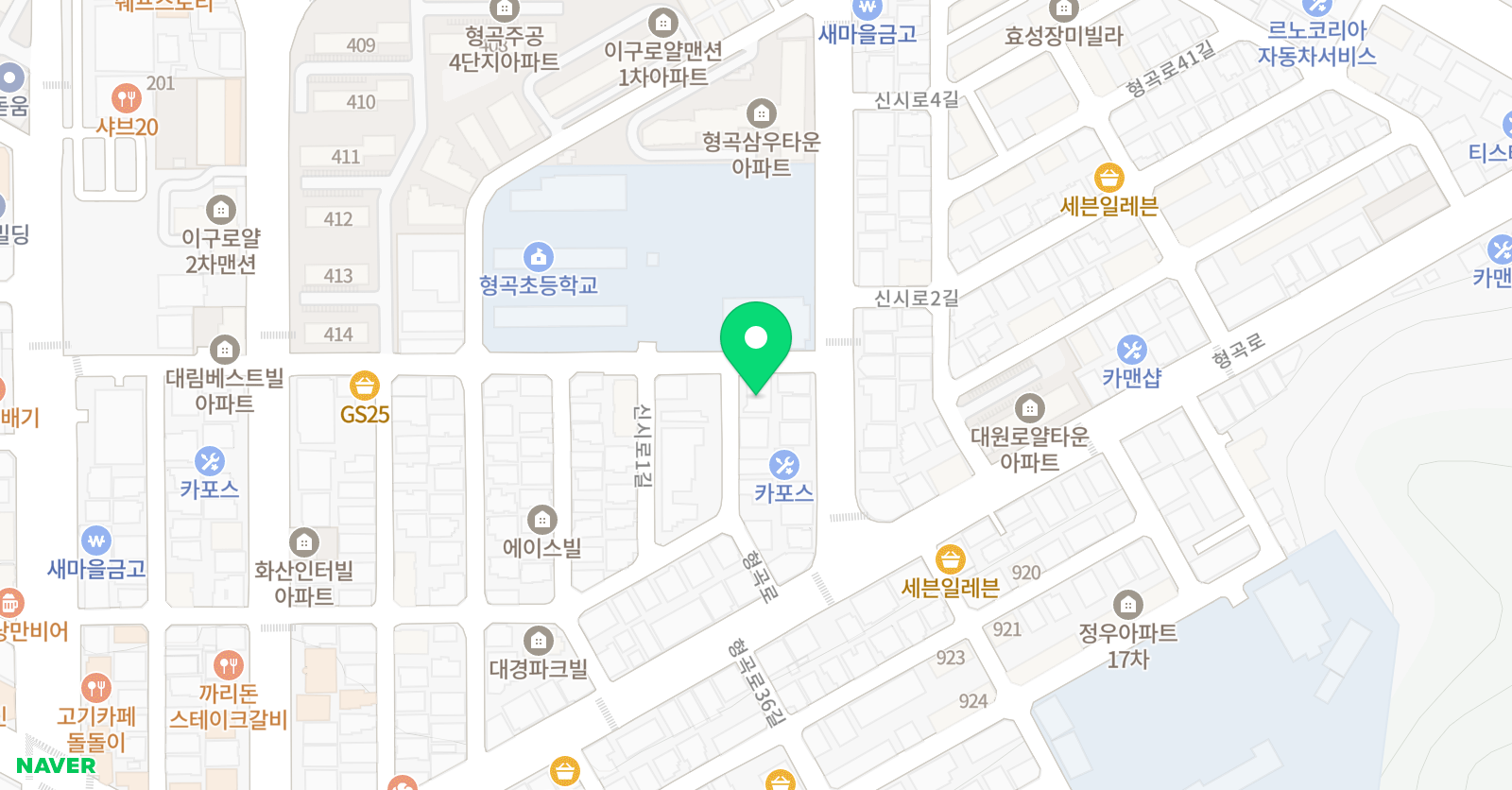 미르 태권도장 위치