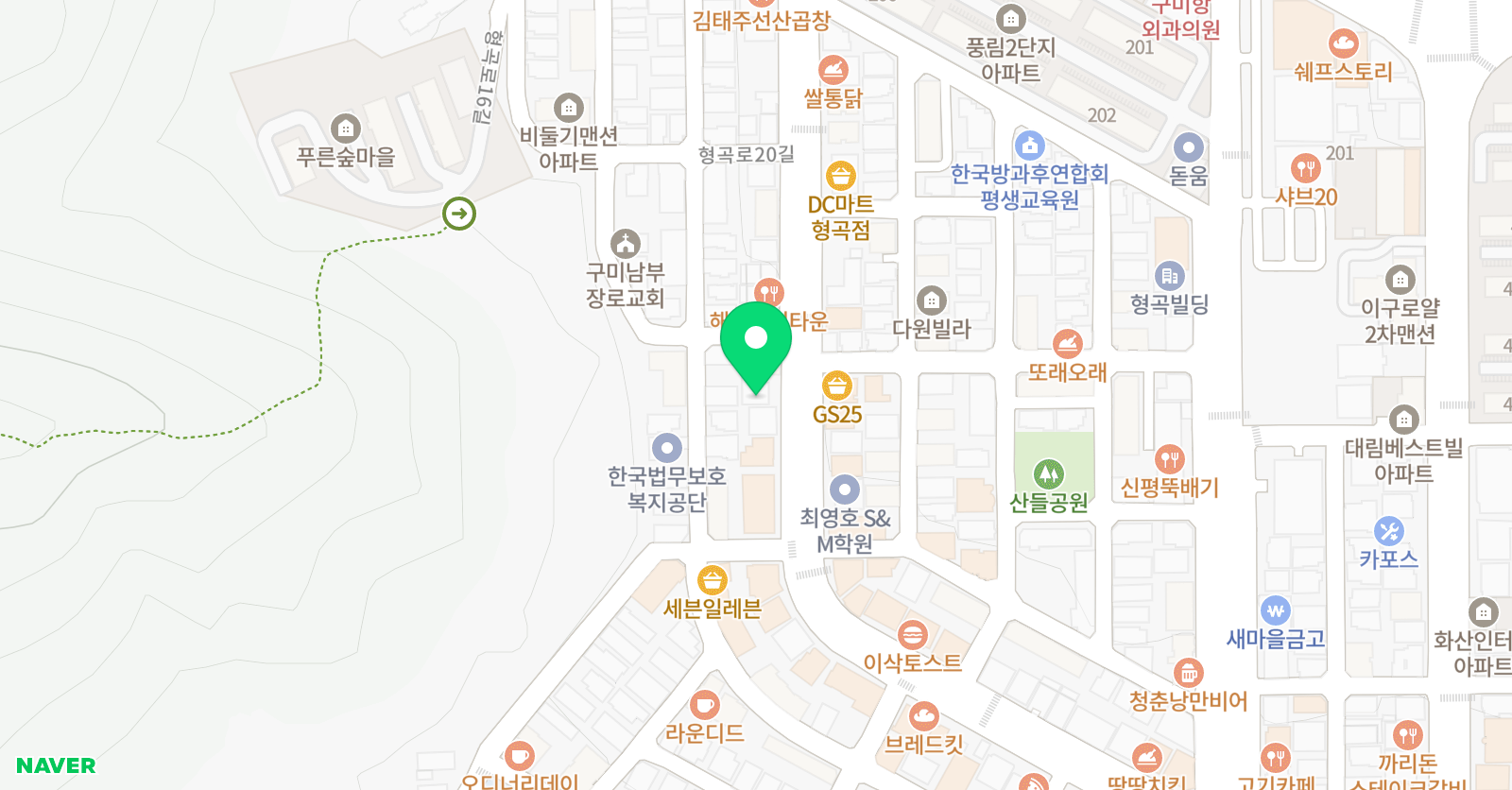 C&K댄스아카데미 학원 위치