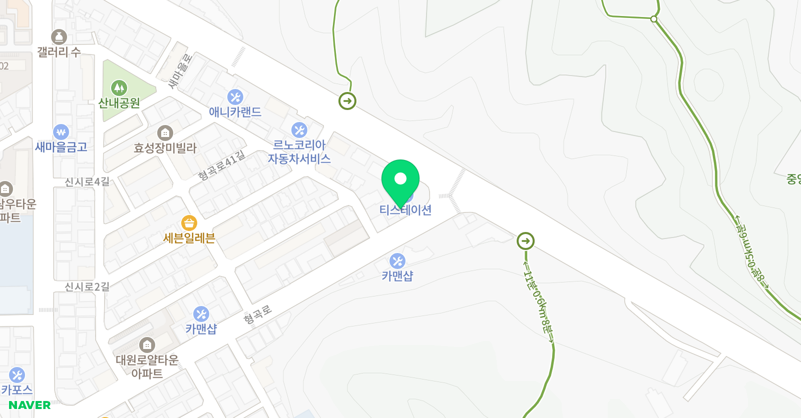 춤서리 댄스학원 구미점 위치