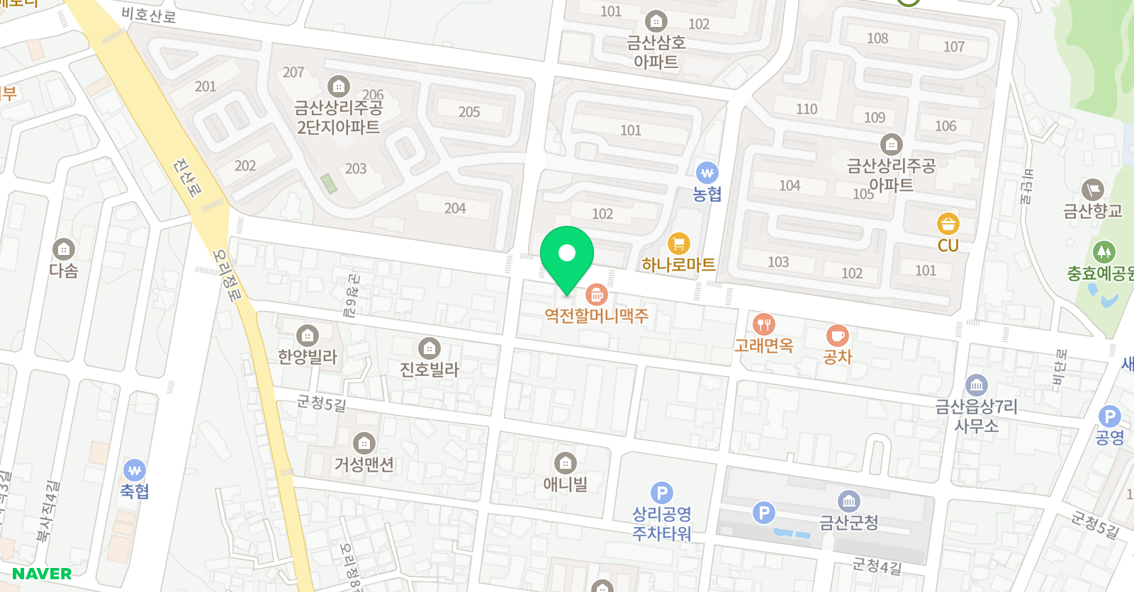 프라임 학원 위치
