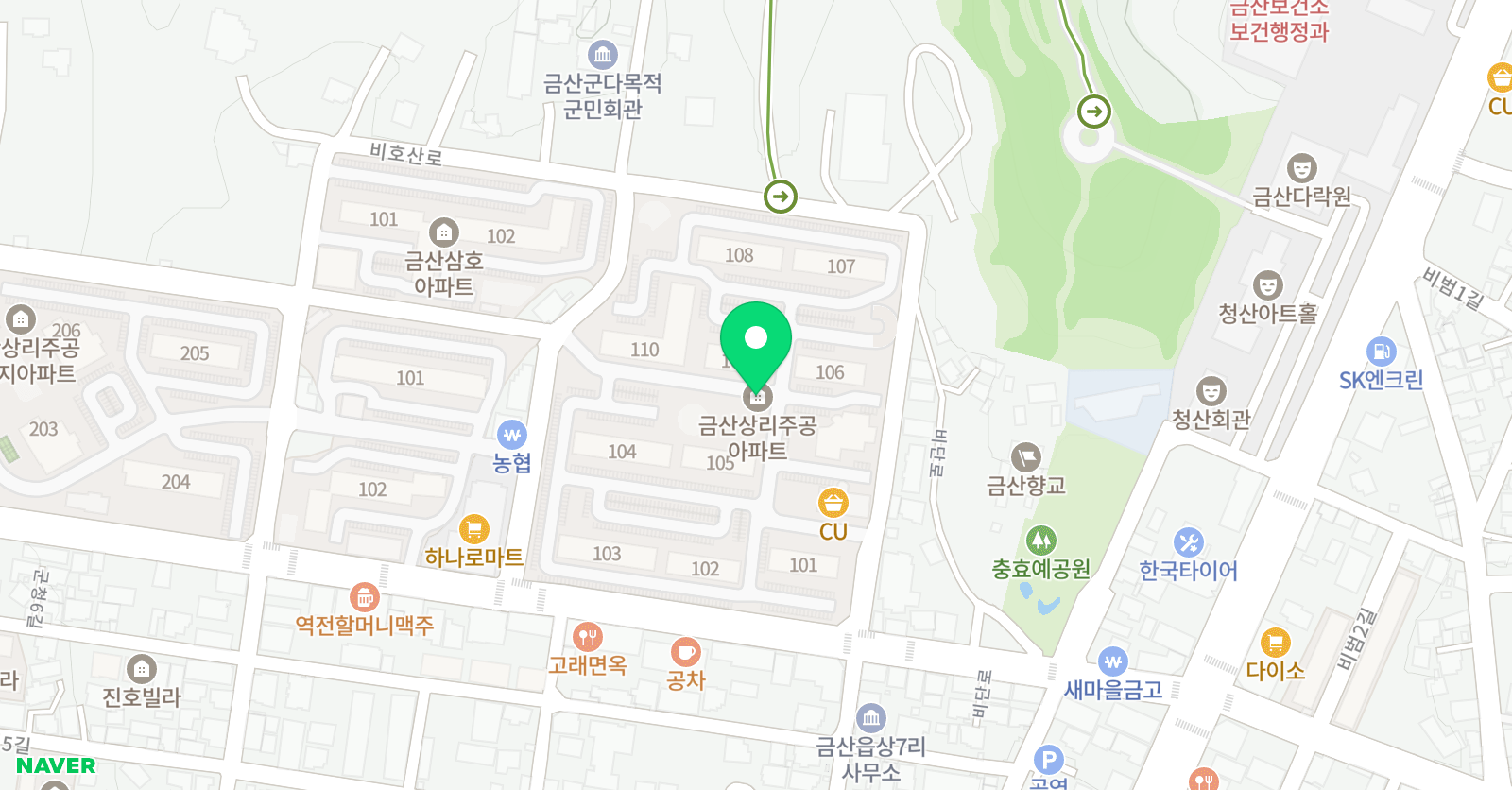플라톤독서토론논술 금산공부방 위치