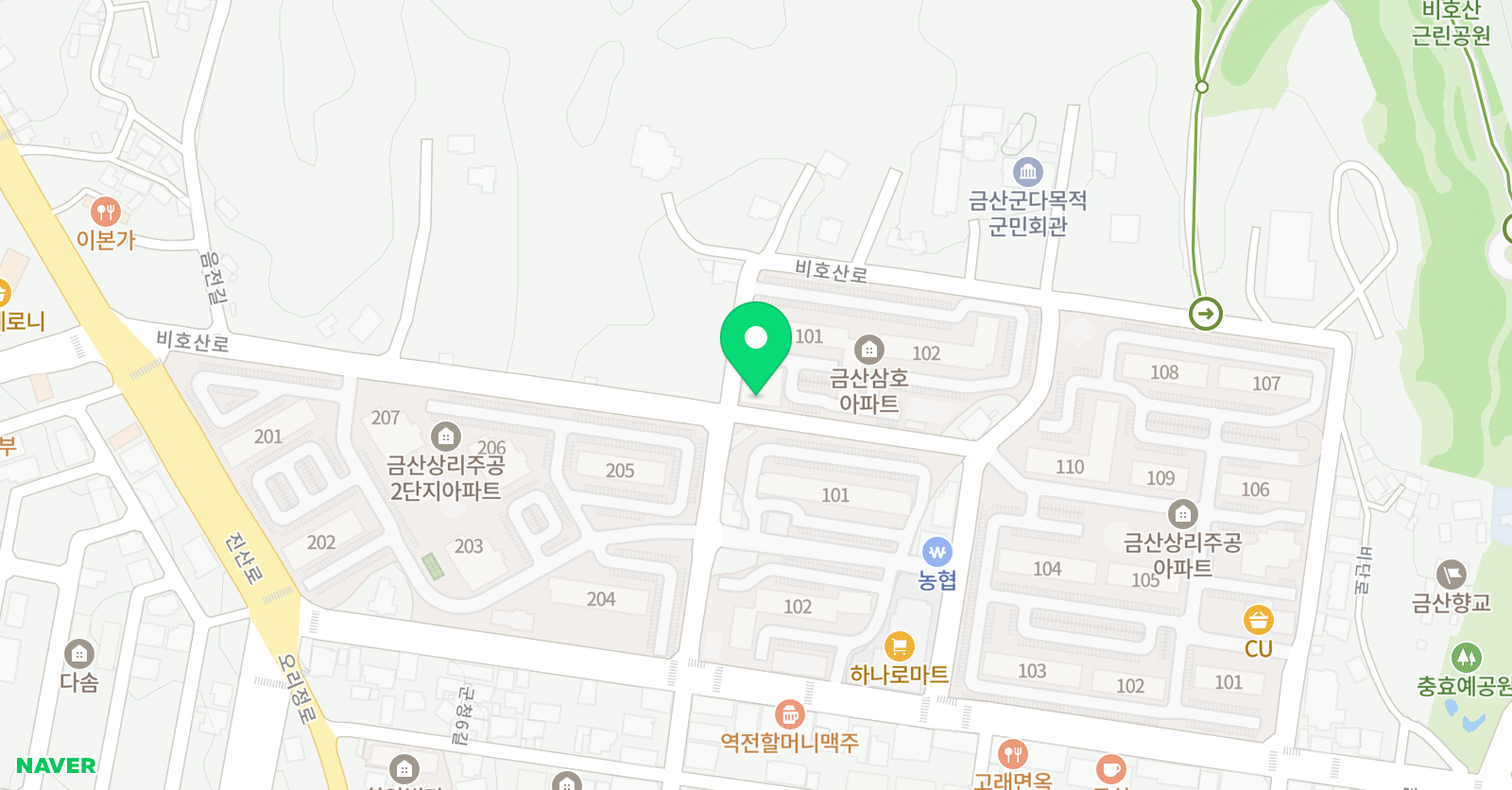 스마트해법 수학 삼호교습소 위치