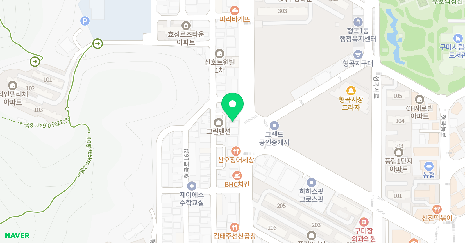 홍익 국어논술학원 위치