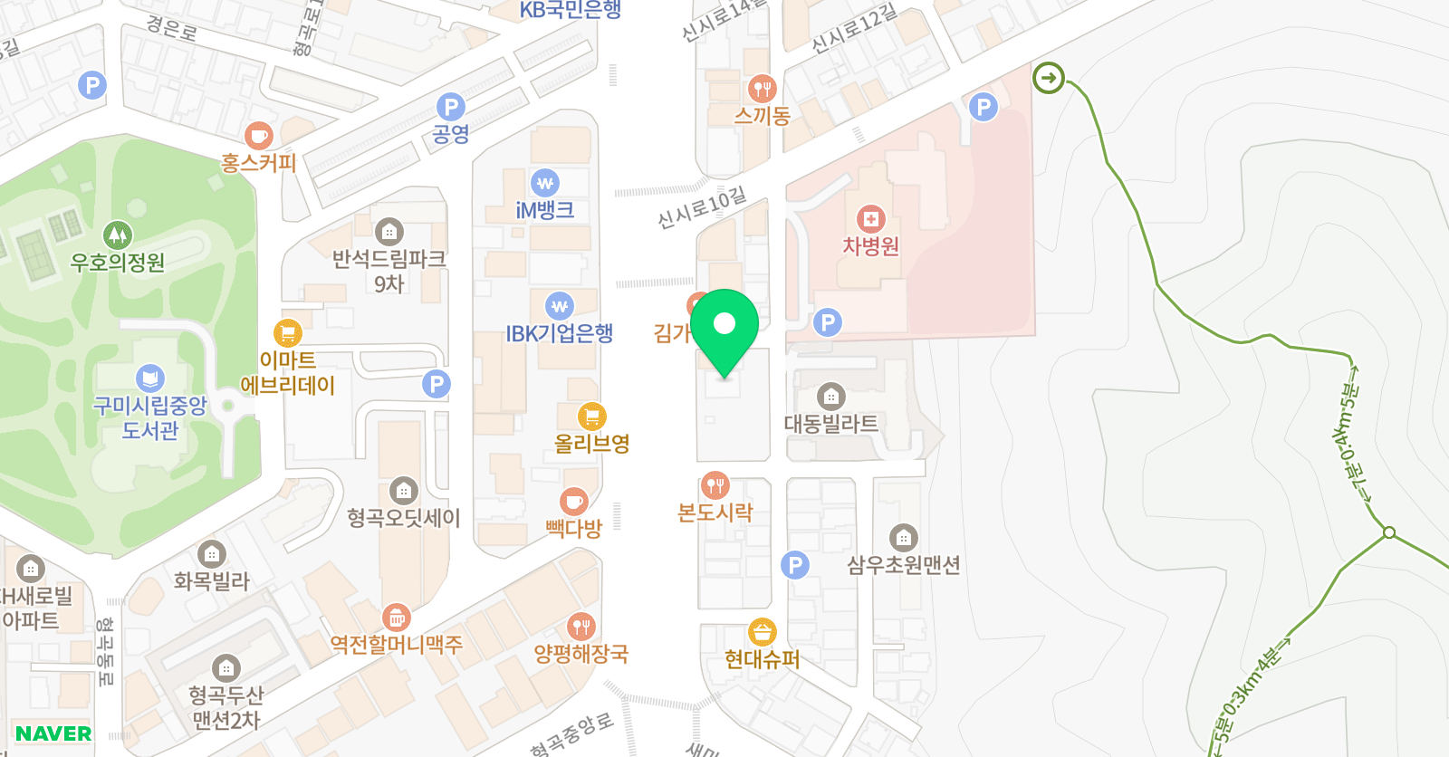 CMS 구미형곡 영재교육센터 사고력관 위치