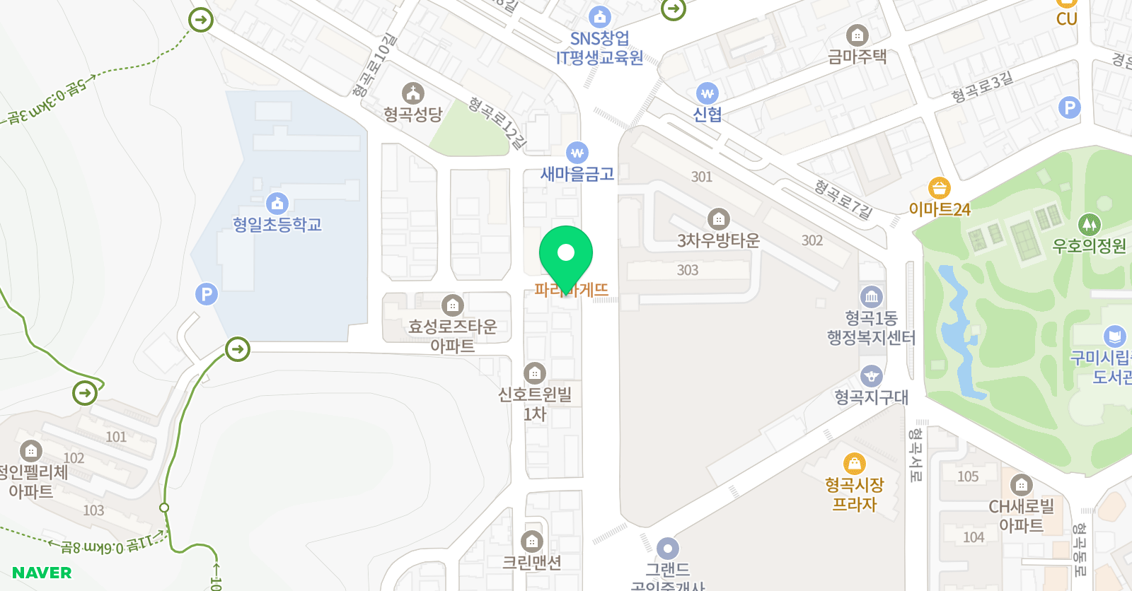 윤선생IGSE아카데미 구미형일학원 위치