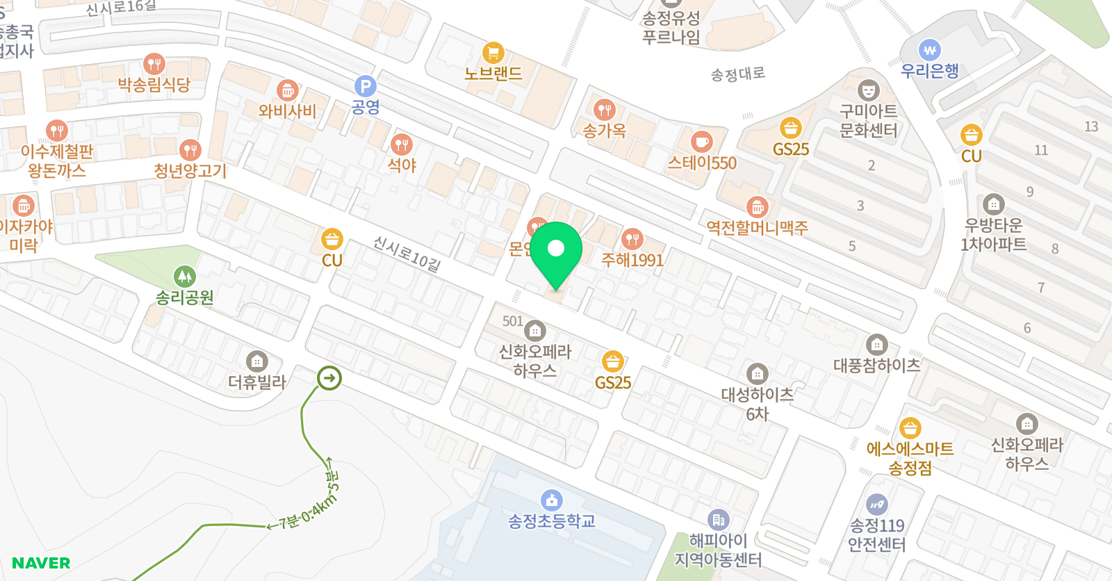 베스트원 학원 위치
