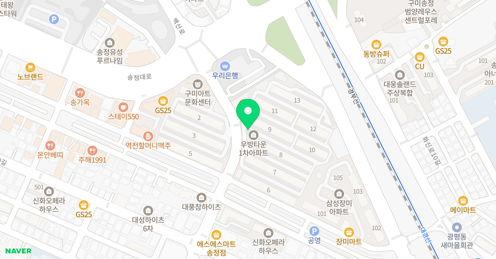 우방 음악학원 위치