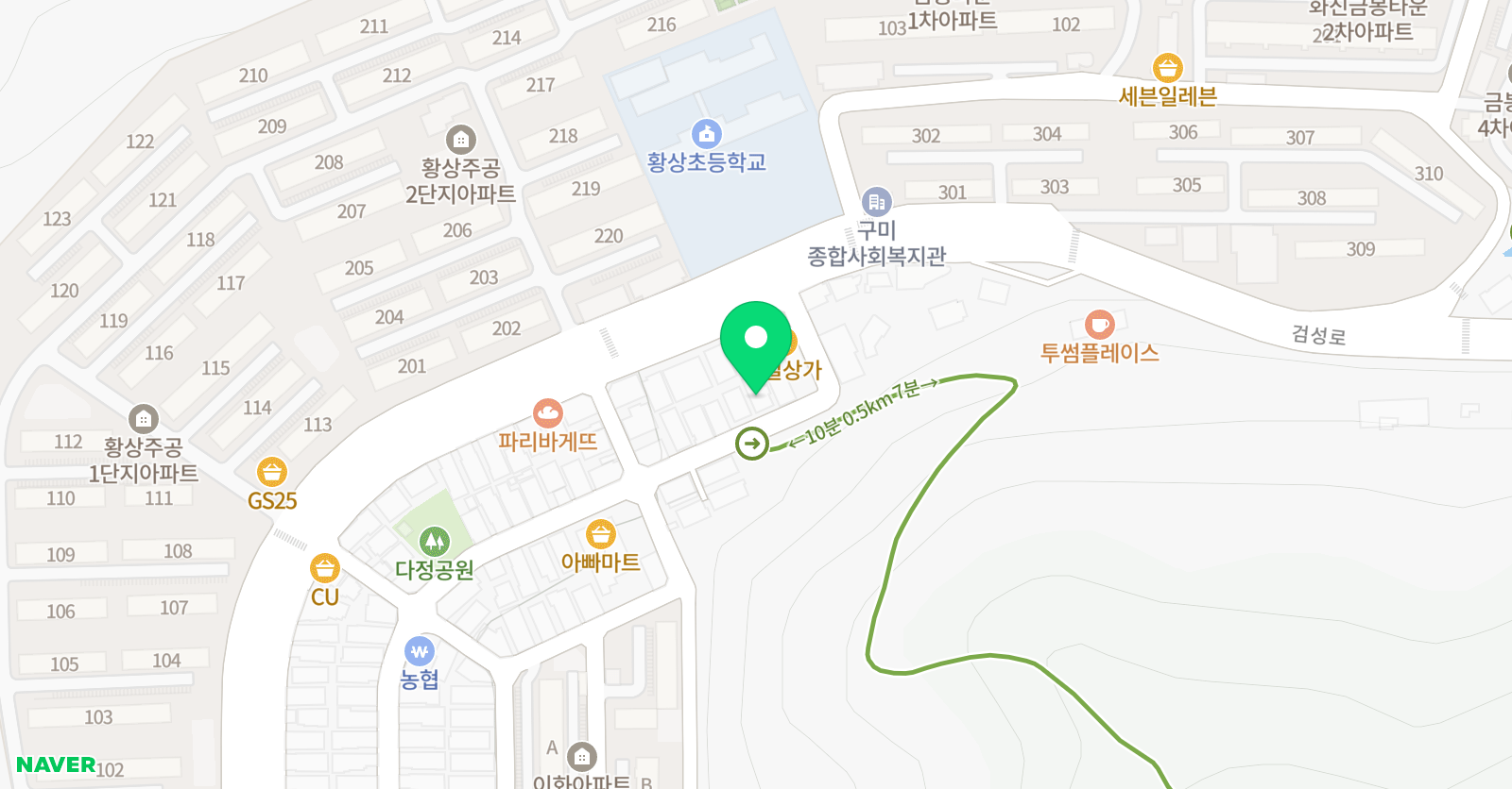 오주신 무용학원 위치