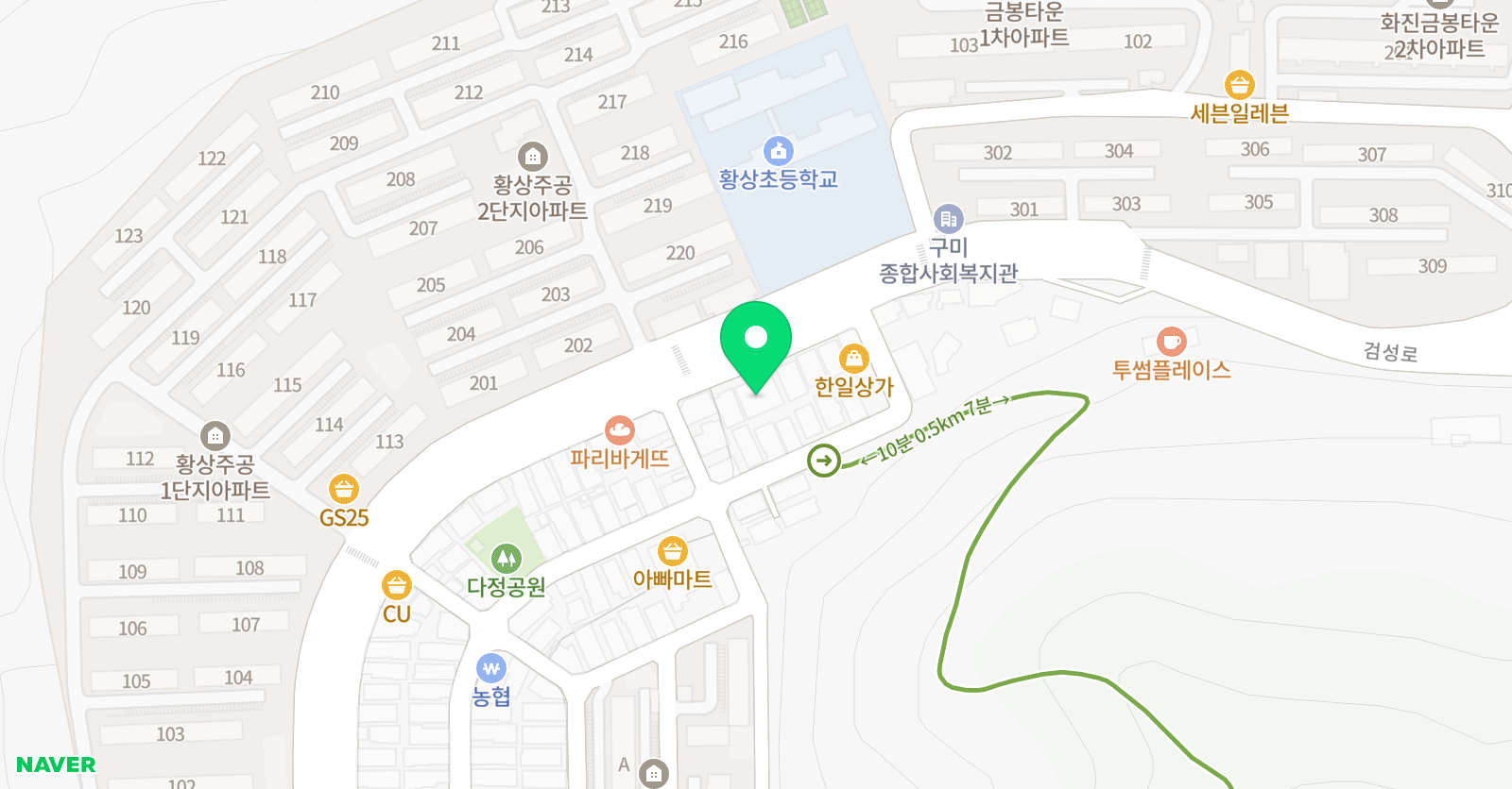 라온 미술음악학원 위치