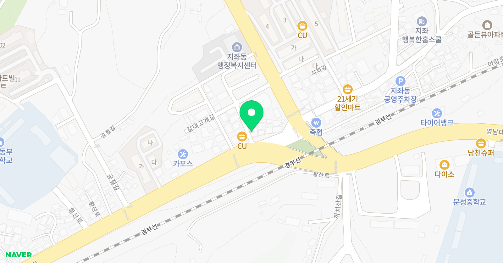 청룡태권도 위치