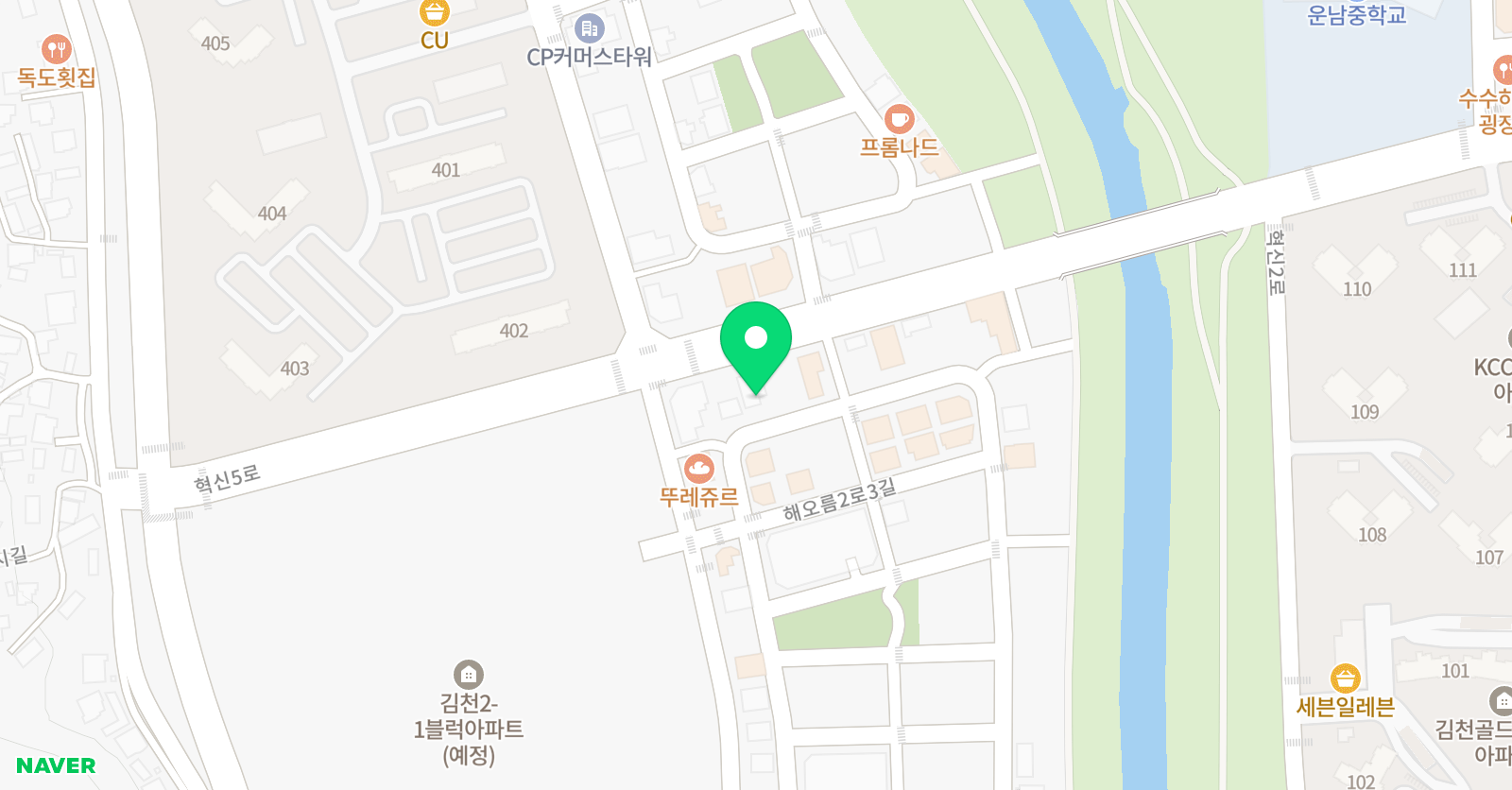 이엔케이 국영수전문학원 위치