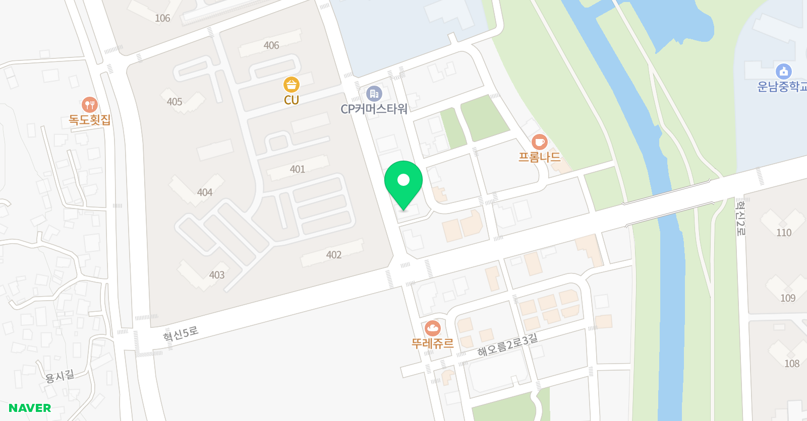 혜윰학원 위치