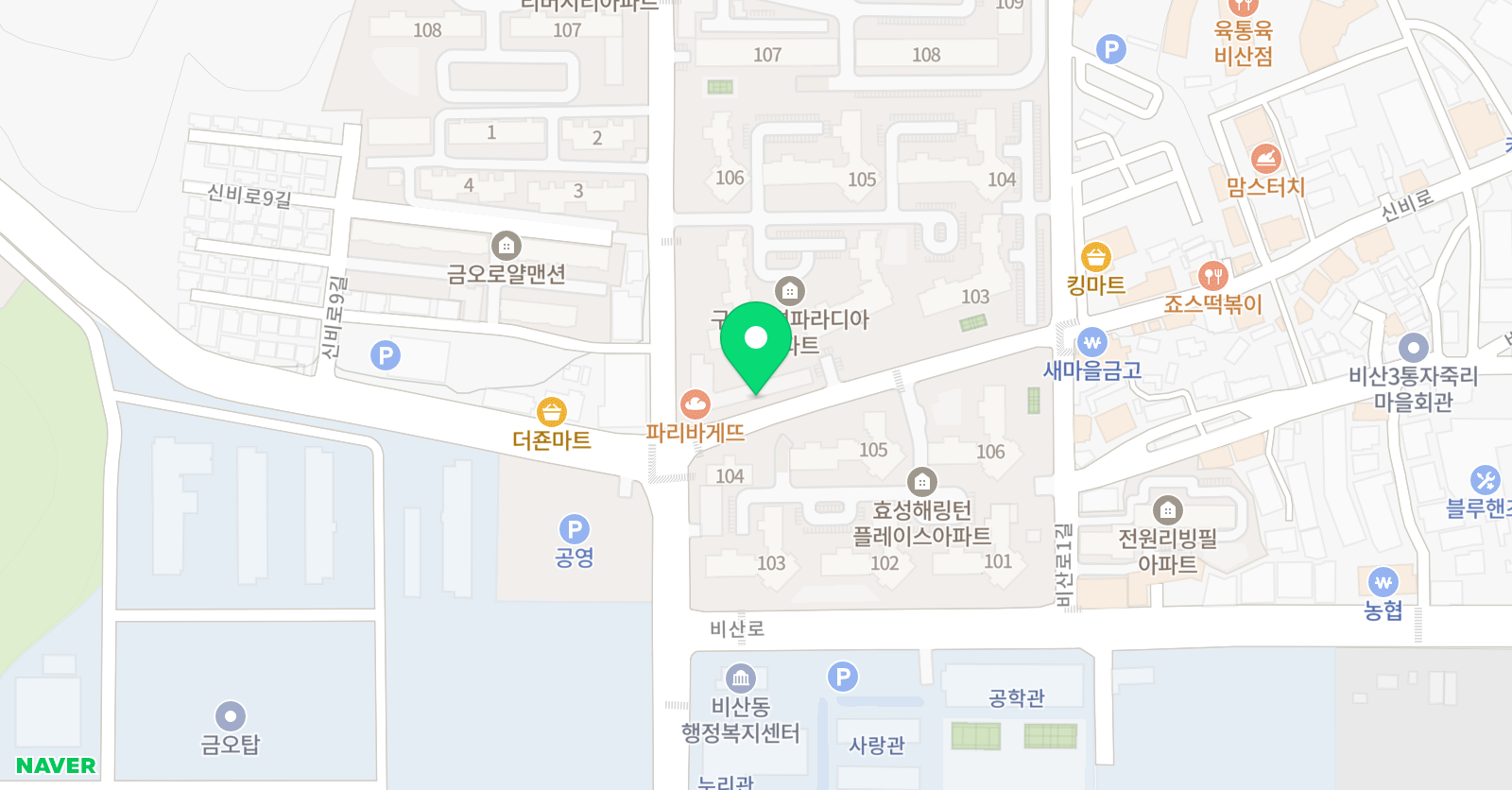 더매쓰업 수학학원 위치