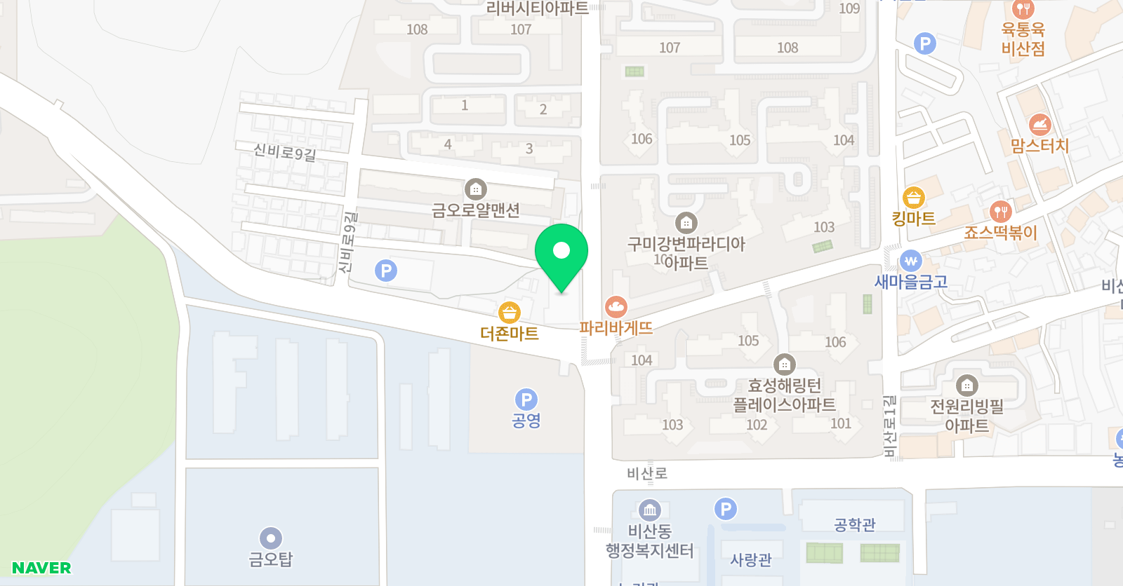 링키 영어비산센터 어학원 위치