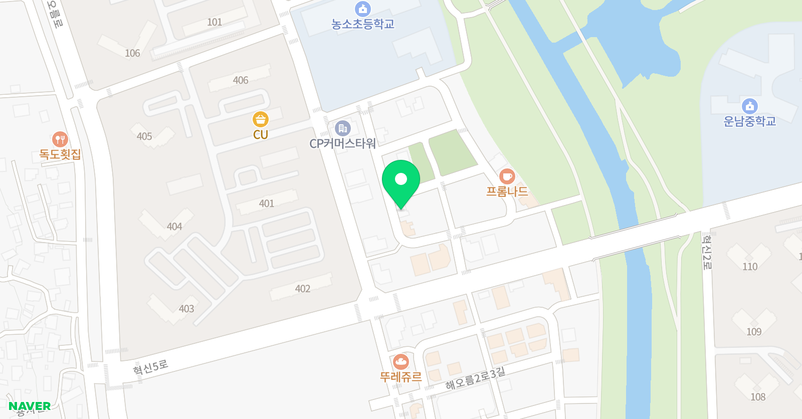 뮤엠영어 김천농소초점 위치