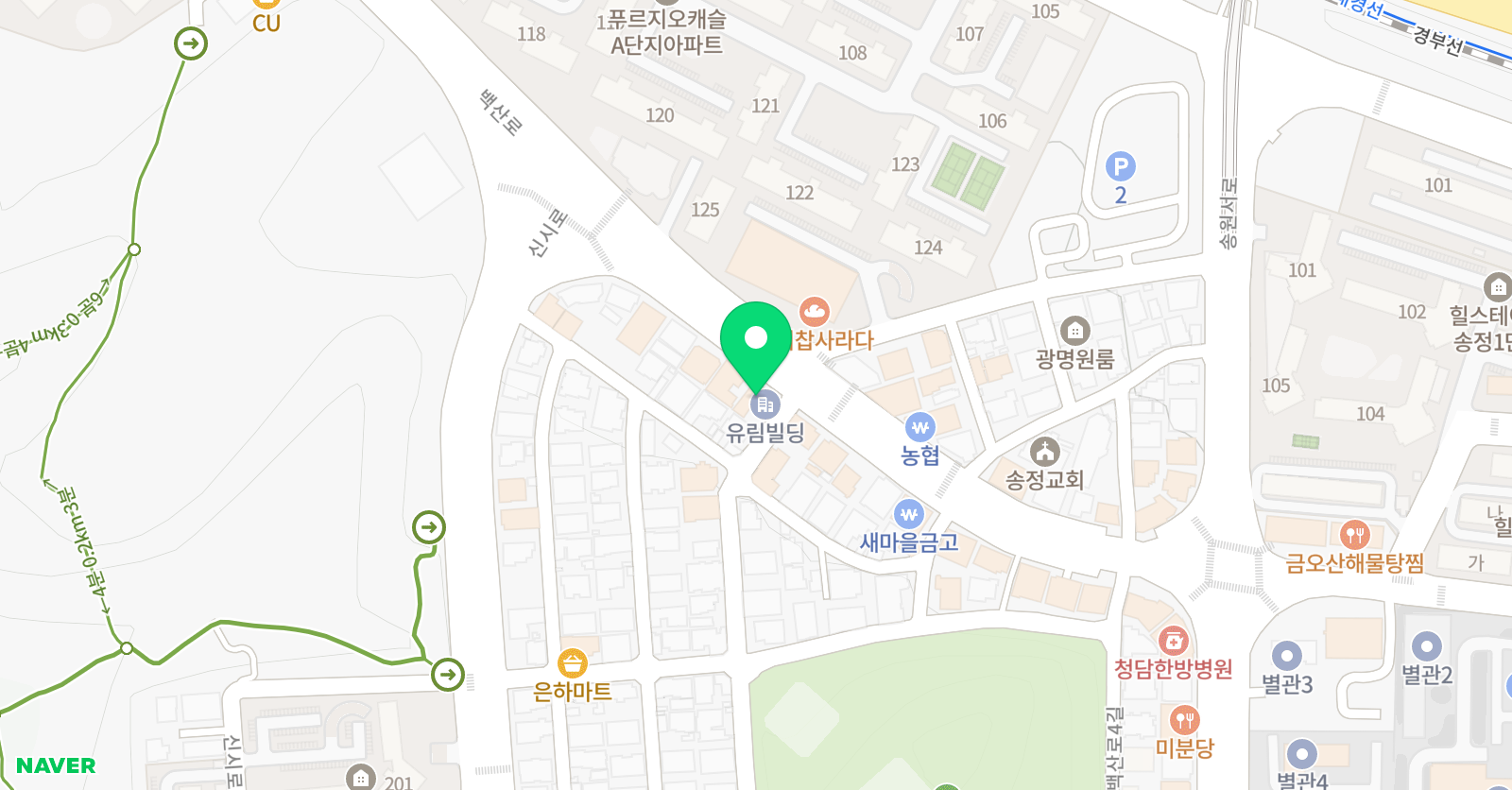 자라다남아 미술학원 구미송정원 위치