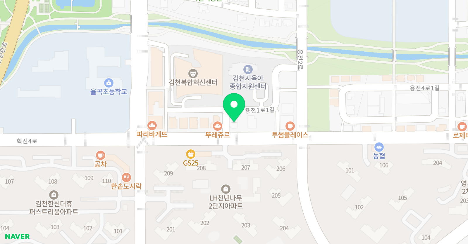 수풀림 수학학원 위치