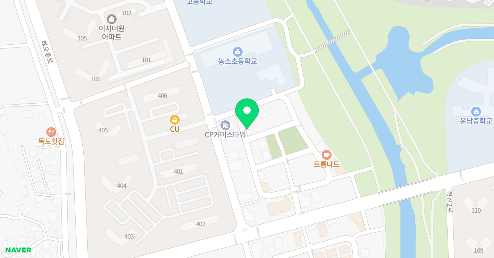 리드인 김천농소초점 위치