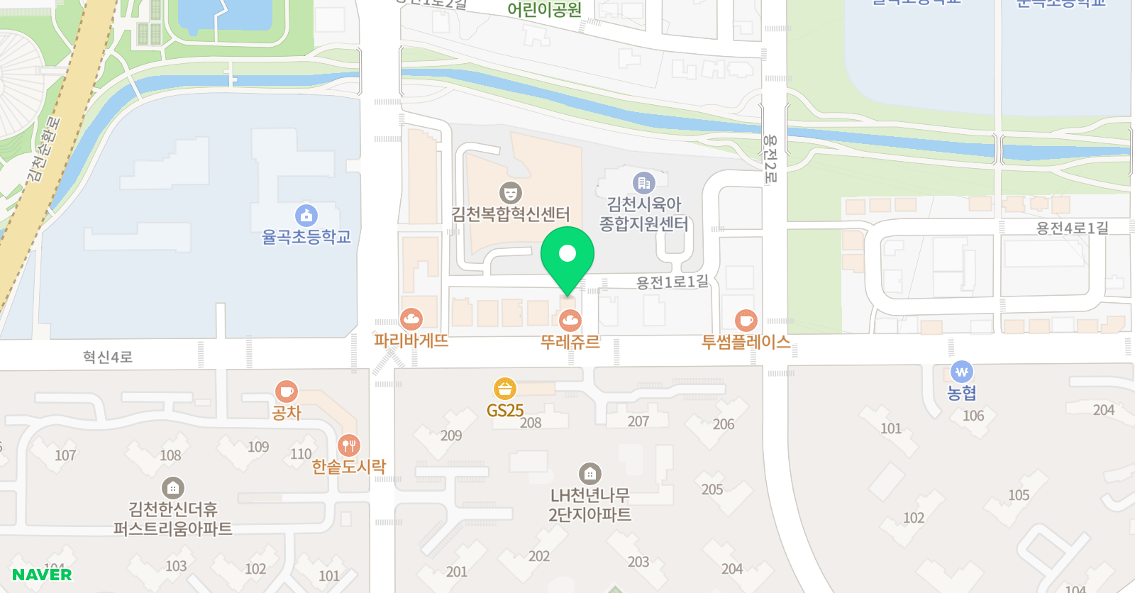 G1230 수학학원 율곡혁신캠퍼스 위치