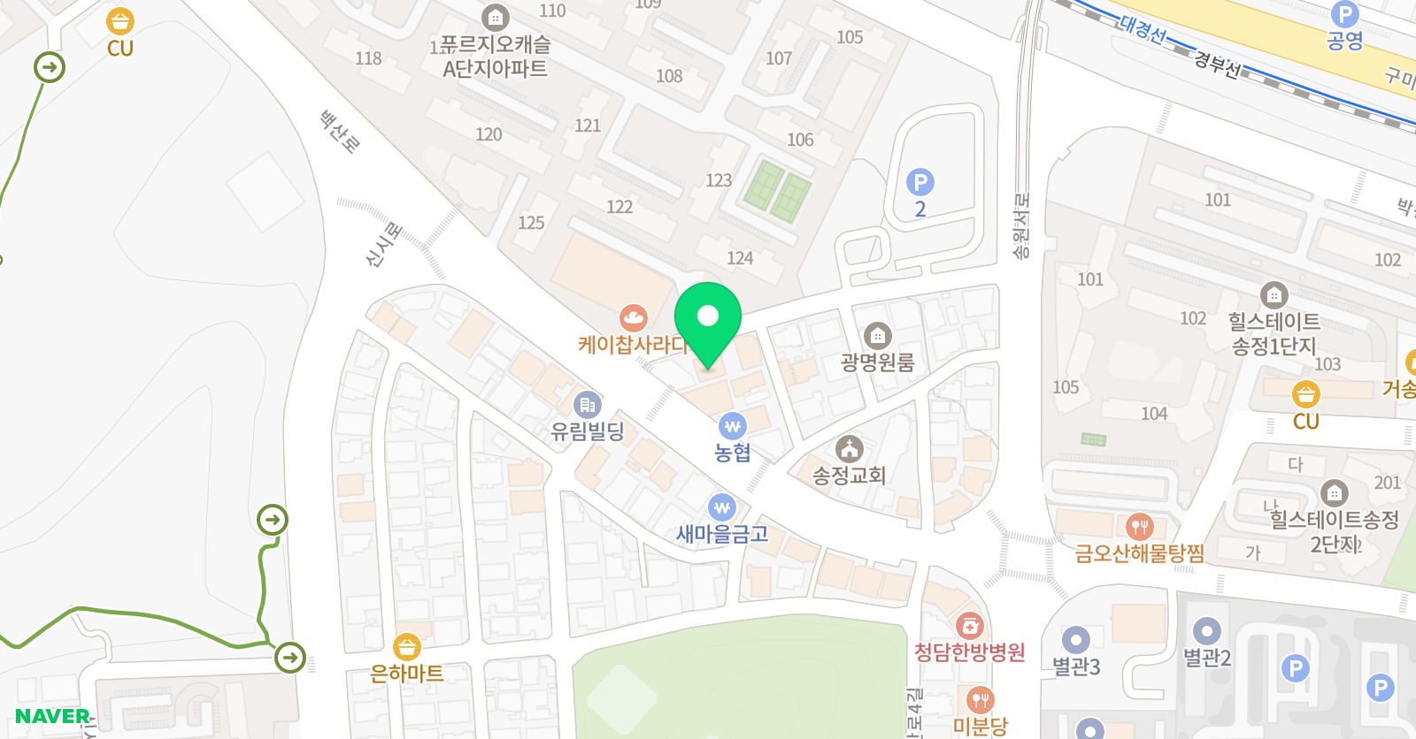문해와수리 학원 위치