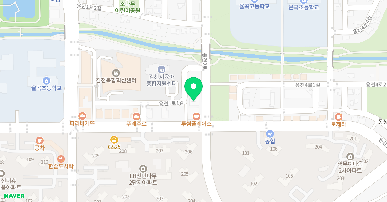 율곡리더스 어학원 위치
