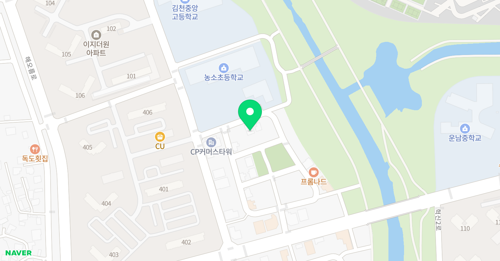 한솔플라톤 독서토론논술 해오름점 위치
