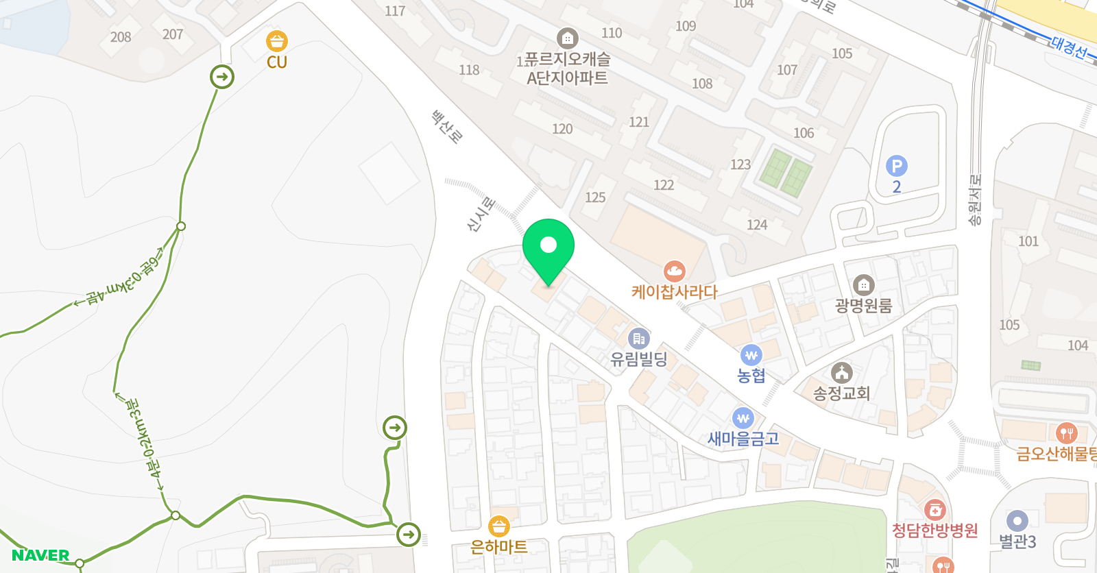대교차이홍구미 중국어 위치