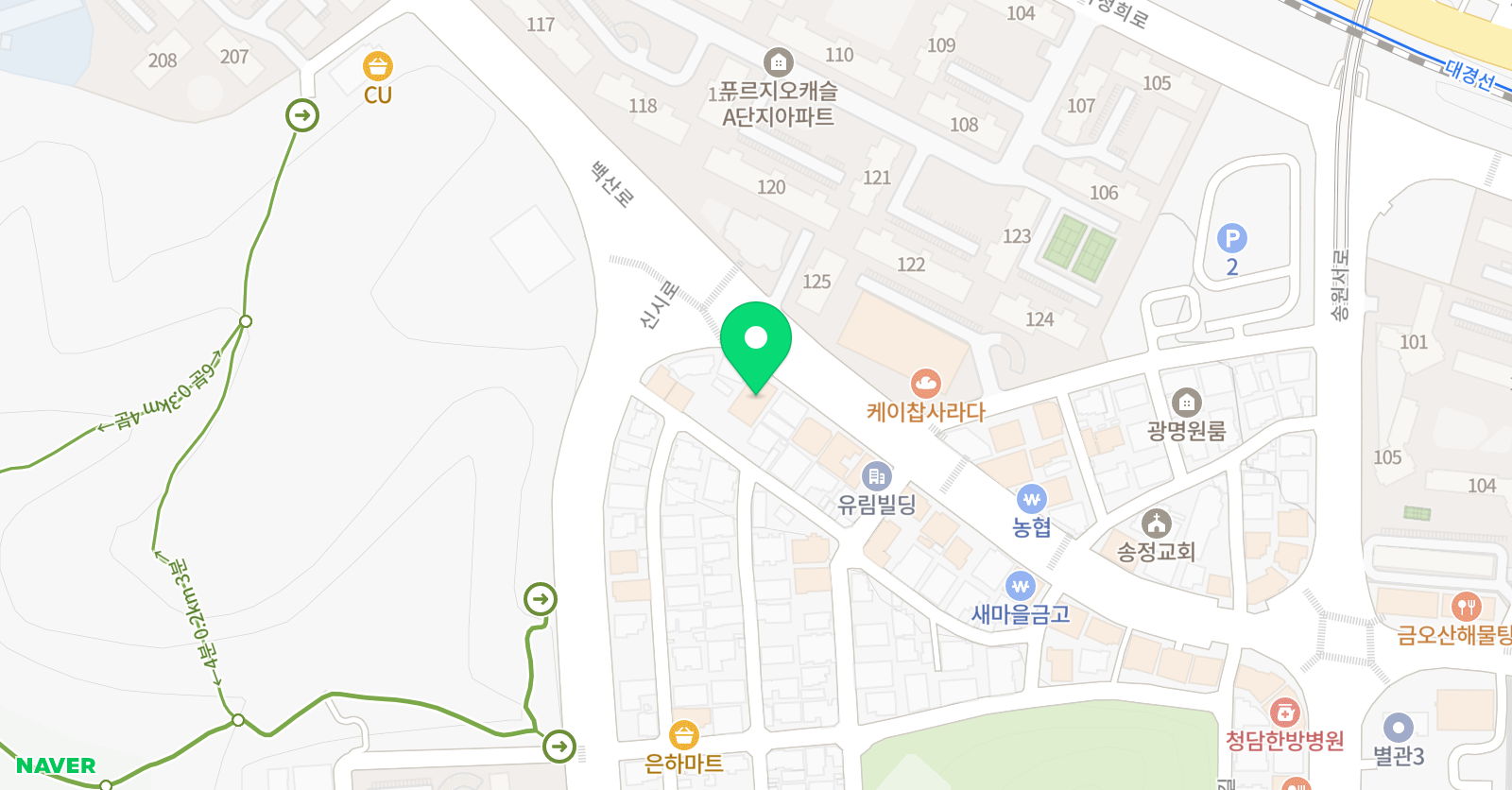 늘품 수학학원 위치
