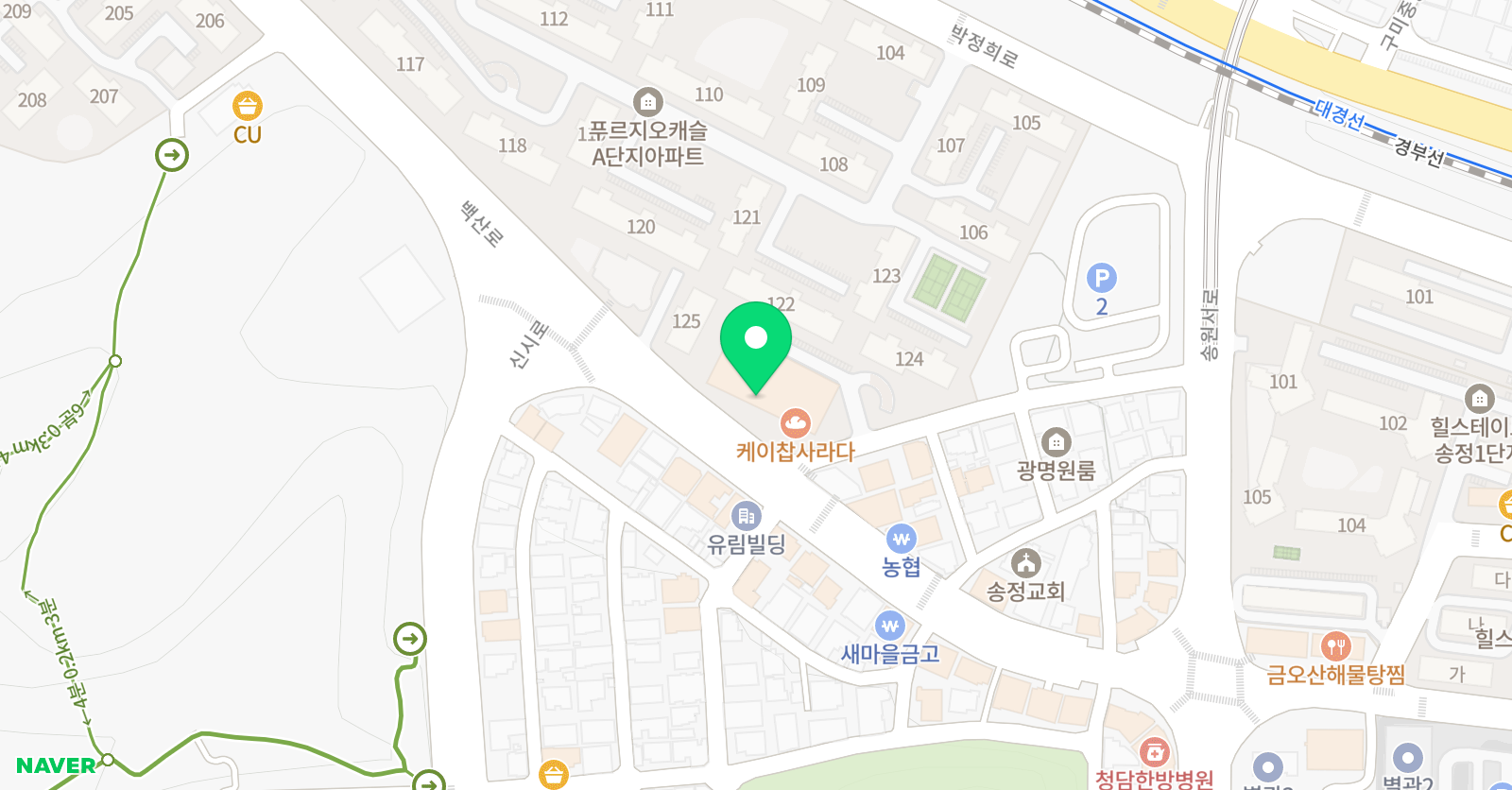 송정스즈키 바이올린 위치