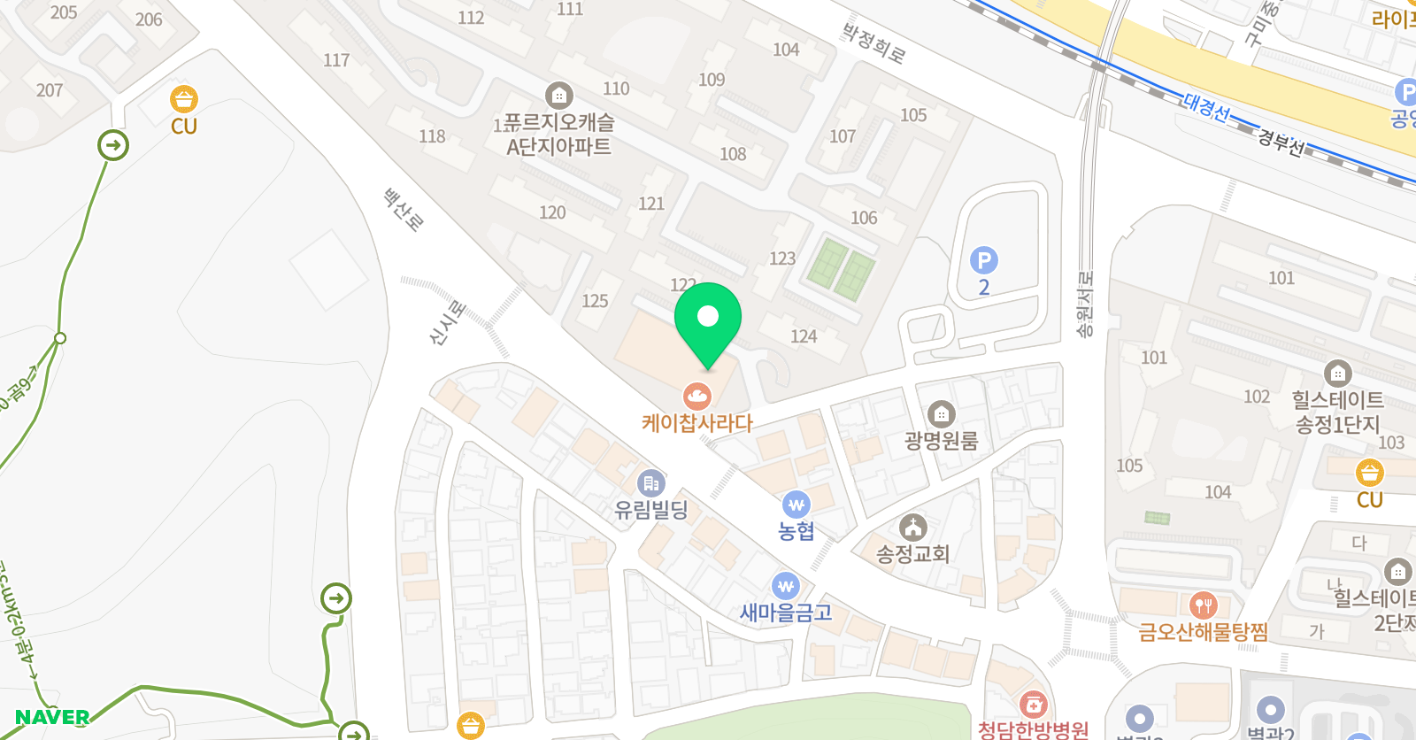 아소비 구미송정 학원 위치