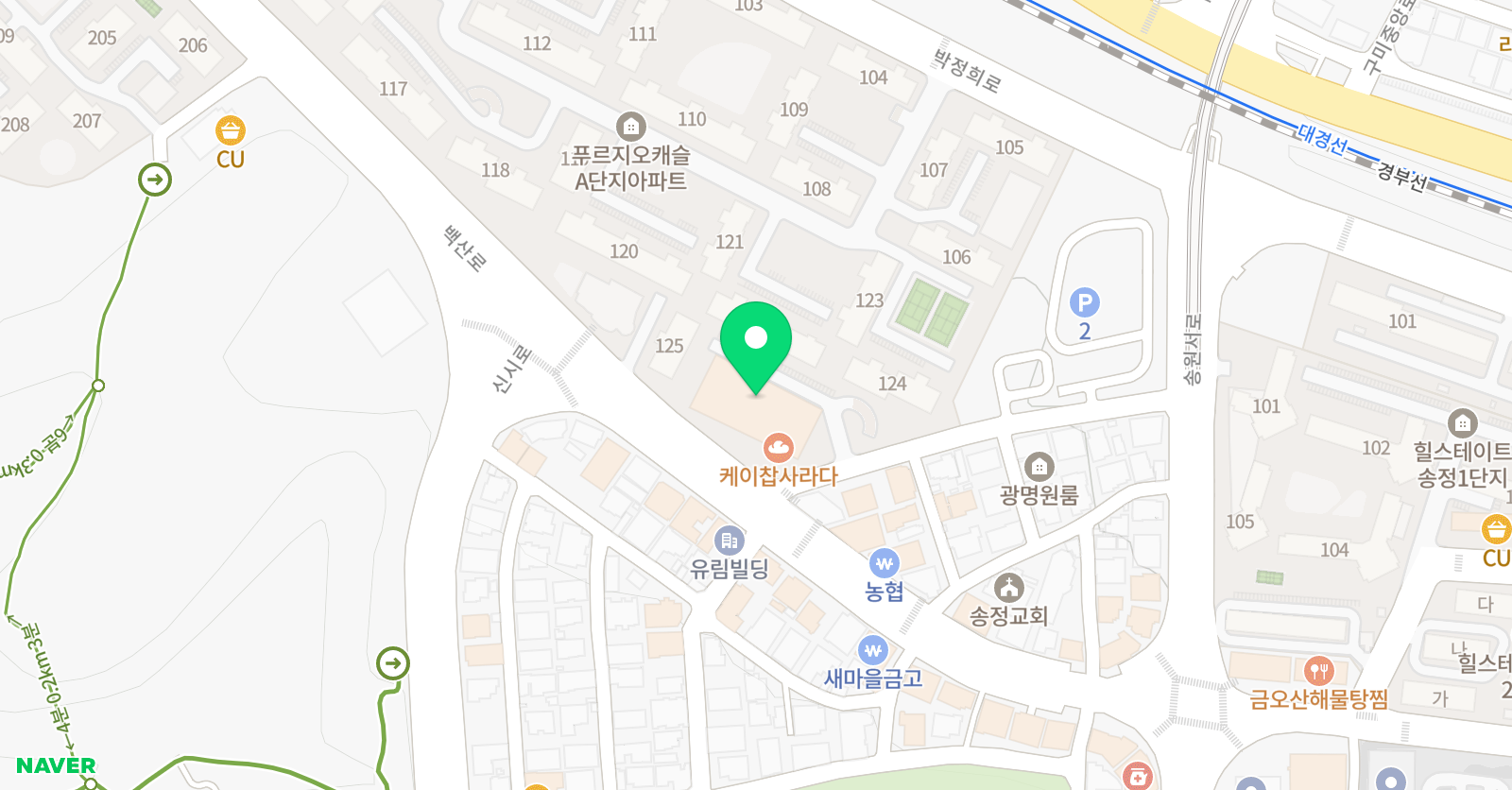 딩딩딩 뮤직스쿨 구미송정점 위치
