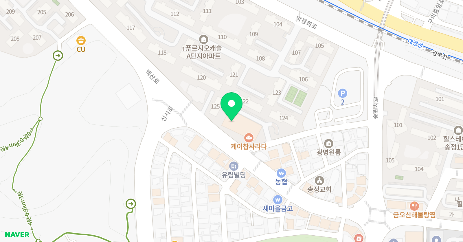MTA 태권도 구미송정점 위치