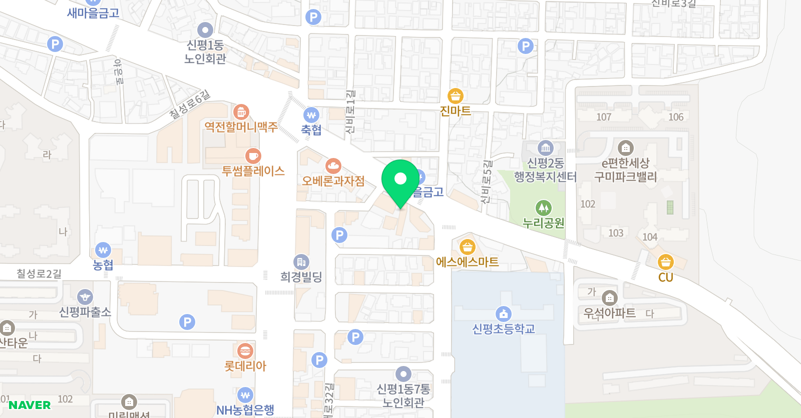 계명대리틀타이거 태권도 위치