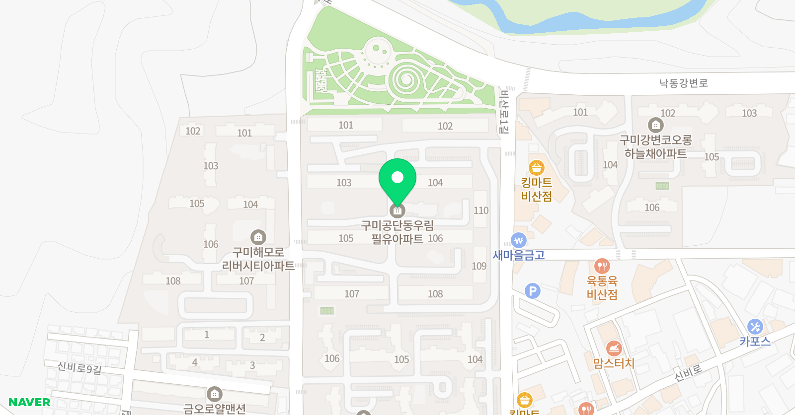 공단동키우미 공부방 위치
