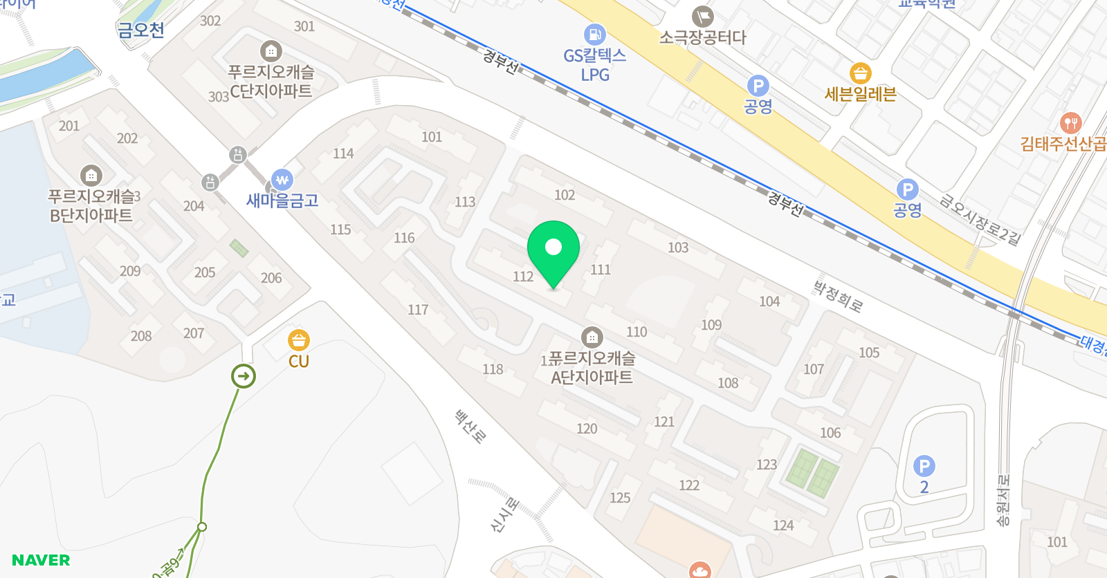 상승 태권도체육관 위치
