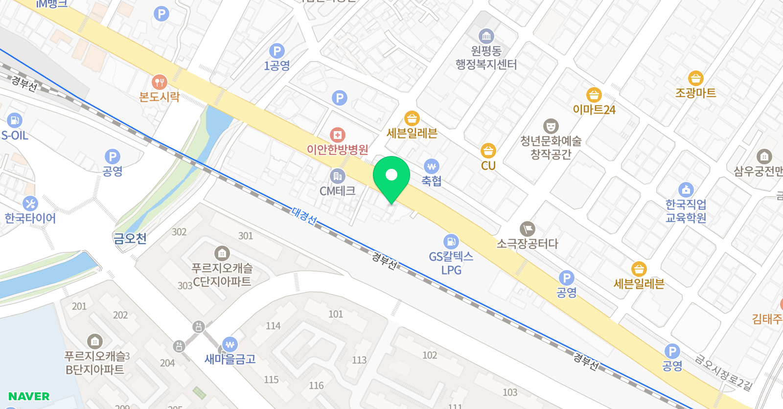 J MUSIC 실용음악 위치