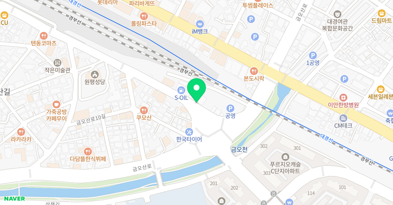 브레인 어학원 위치