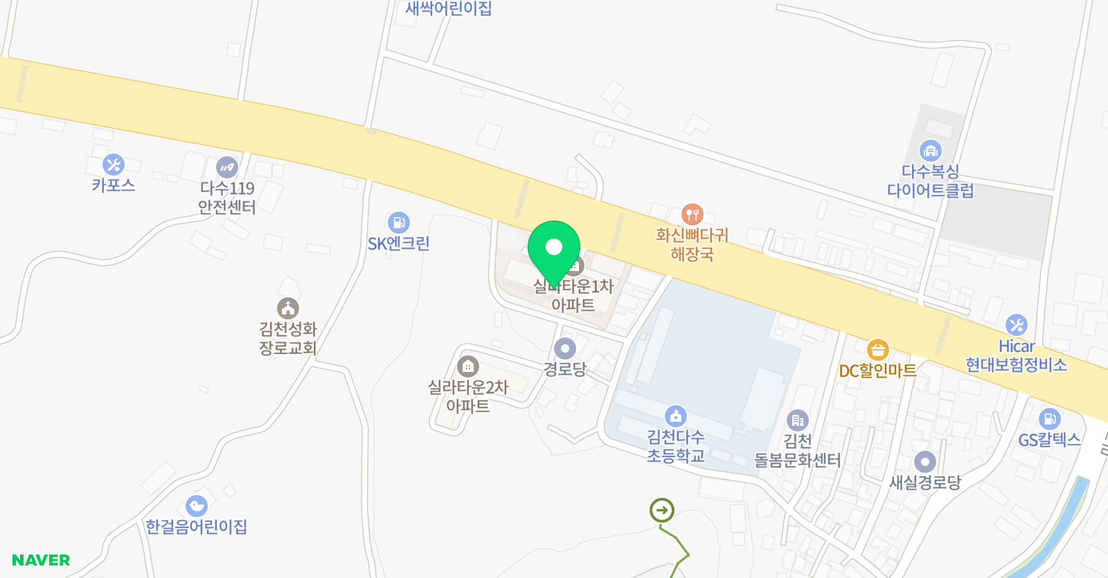 잉글리시아이 김천점 위치