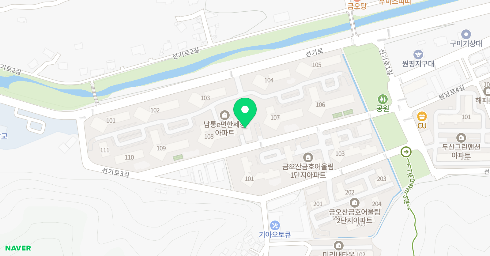 빨간펜 수학의달인 남통e편한세상점 위치