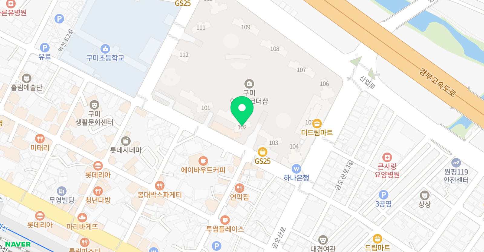 미래엔 수학 구미원평아이파크점 위치