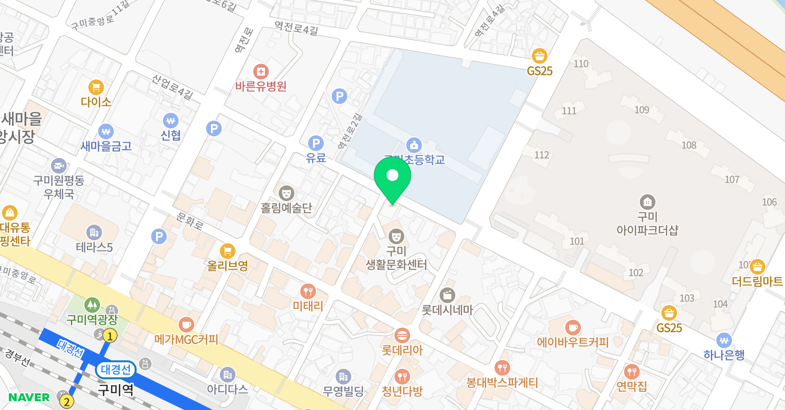 JC 음악전문학원 위치